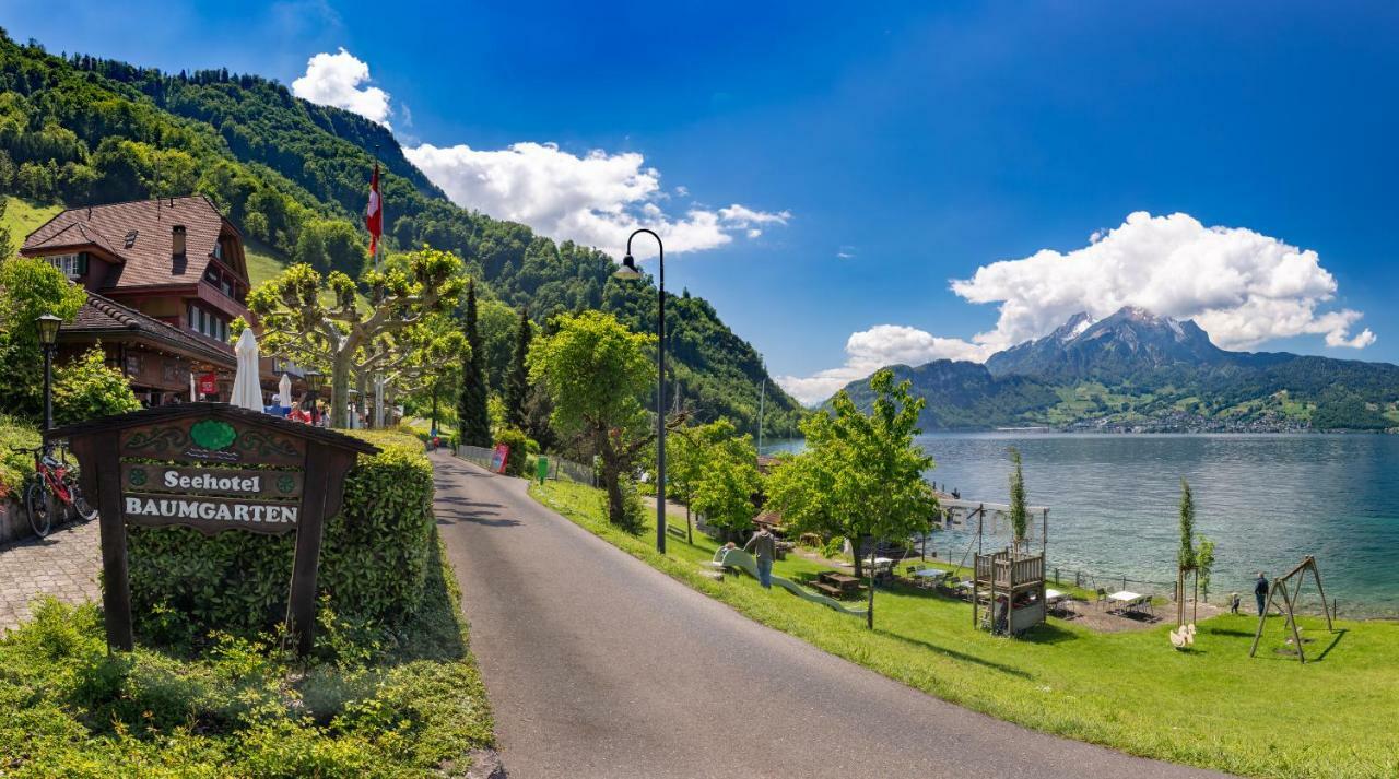 Gastehaus Baumgarten Hotel Kehrsiten Екстериор снимка